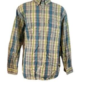 Tonino Lamborghini Plaid Shirt XXL - Colorful Cotton Long Sleeve Button Up